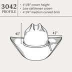 Brookwood 10X Straw Cowboy Hat