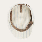 Striped Linen Driver Cap