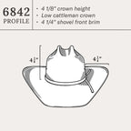 Thunder 10X Straw Cowboy Hat