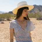 Kings Row Shantung Straw Fedora