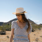 Tallahassee Shantung Straw Fedora