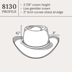 Royal Flush 10X Straw Cowboy Hat