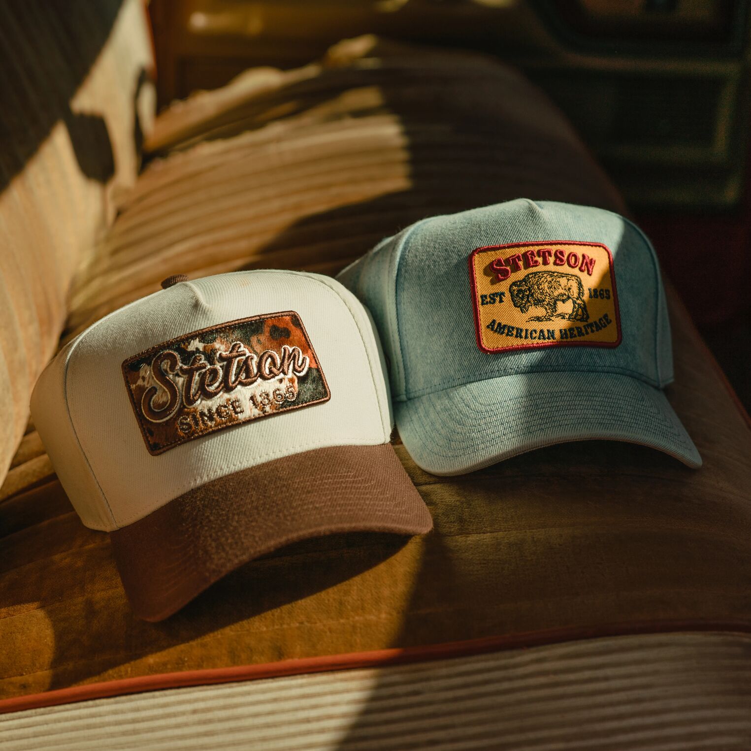 Cowhide Patch Trucker Hat