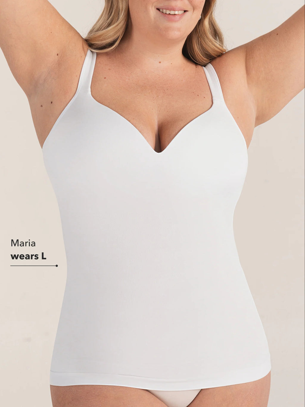 Shapewear Essentials Sweetheart Built-In Bra Shaper Cami
