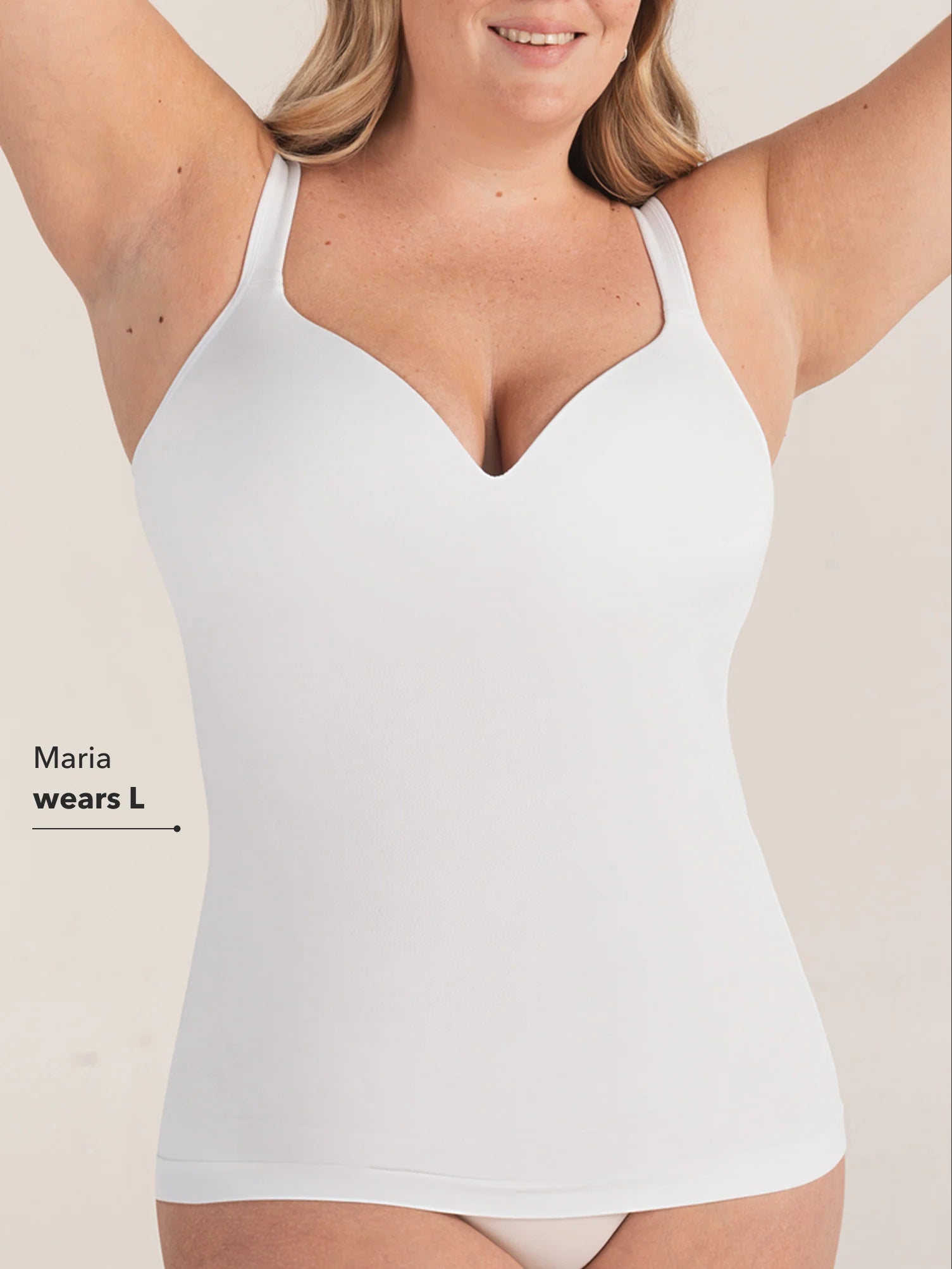 Shapewear Essentials Sweetheart Built-In Bra Shaper Cami