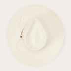 JW Marshall Straw Flat Brim Hat