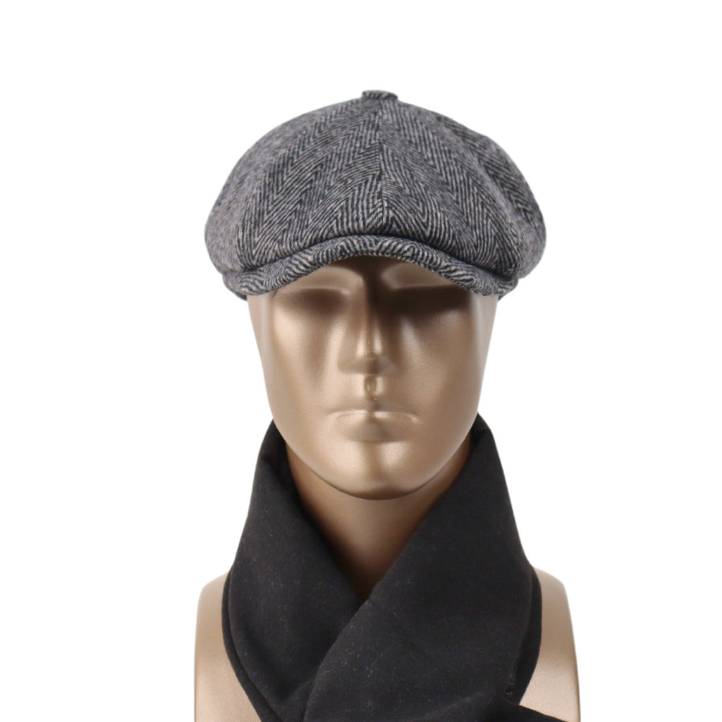 Peaky Blinders Hats,Handmade Wool Newsboy Cap: Vintage Style Gatsby Hat